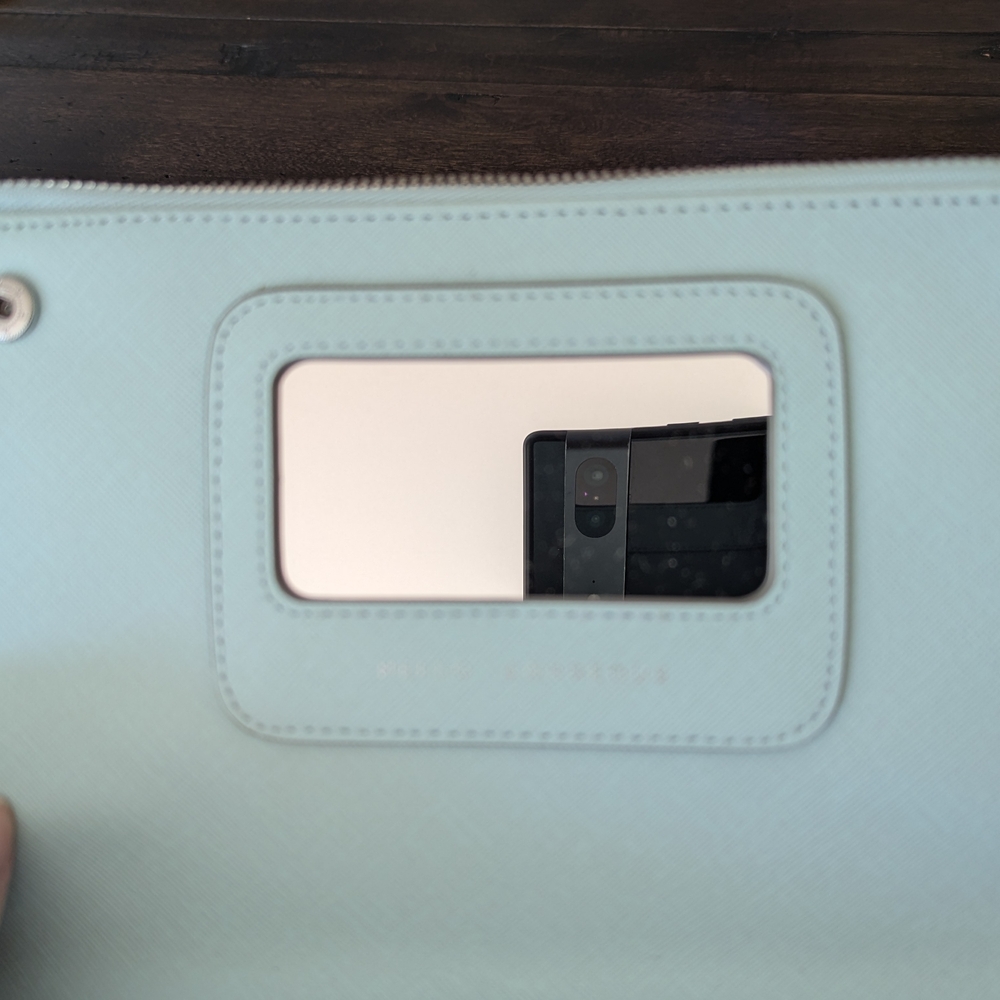 Stella & Dot Sky Blue Geometric Clutch - Picture 4 of 6